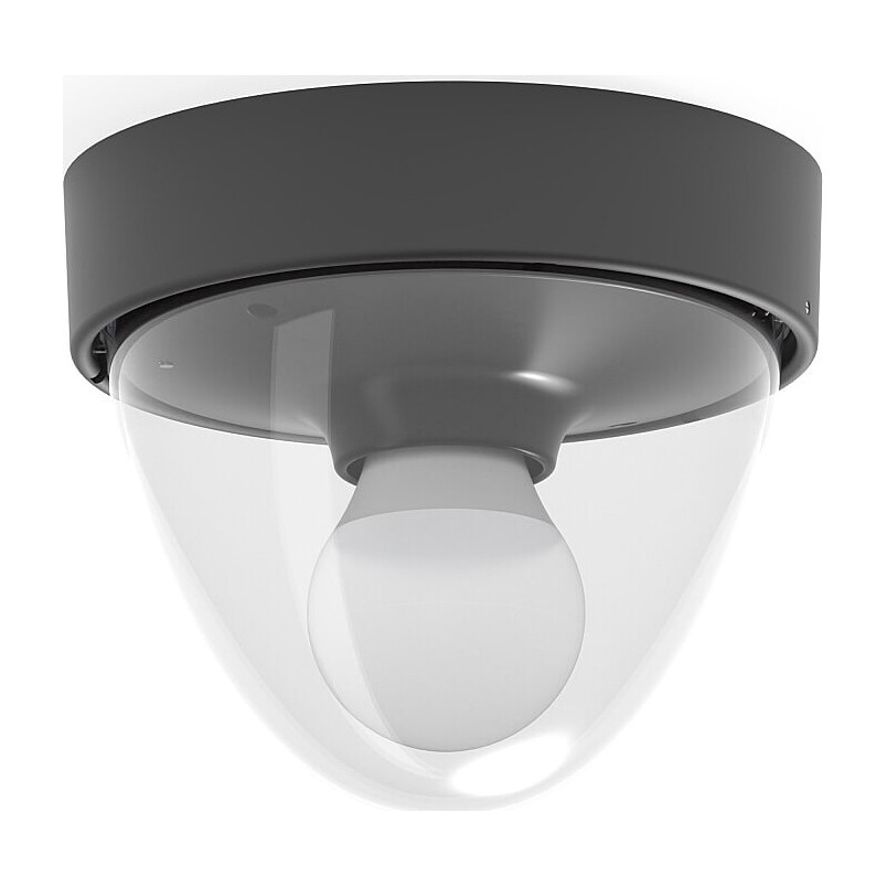 Plafon ogrodowy Nook 18cm czarny / przezroczysty Nowodvorski