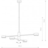 Lampa sufitowa Orbit IV czarna | Nowodvorski - Nowoczesne oświetlenie