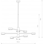Lampa Sufitowa Orbit VI Czarna | Nowodvorski - Nowoczesne Oświetlenie