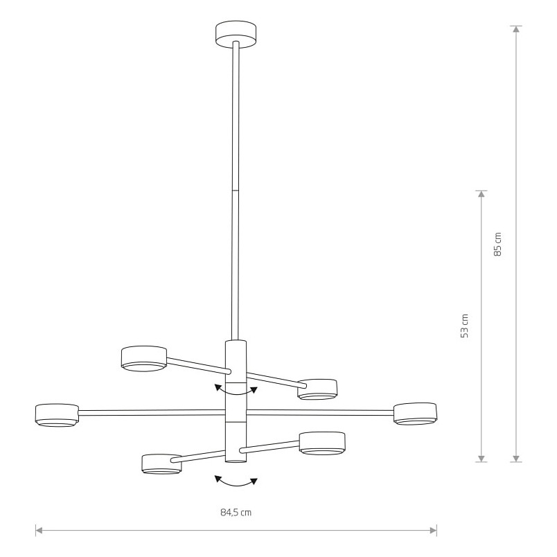 Lampa sufitowa Orbit IV biała | Nowodvorski - Nowoczesny design