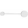 Kinkiet dekoracyjny minimalistyczny Orbit 32,5cm biały Nowodvorski do sypialni i salonu