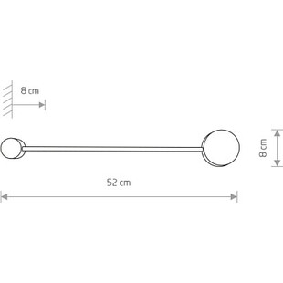 Kinkiet Orbit biały Nowodvorski | Minimalistyczny design