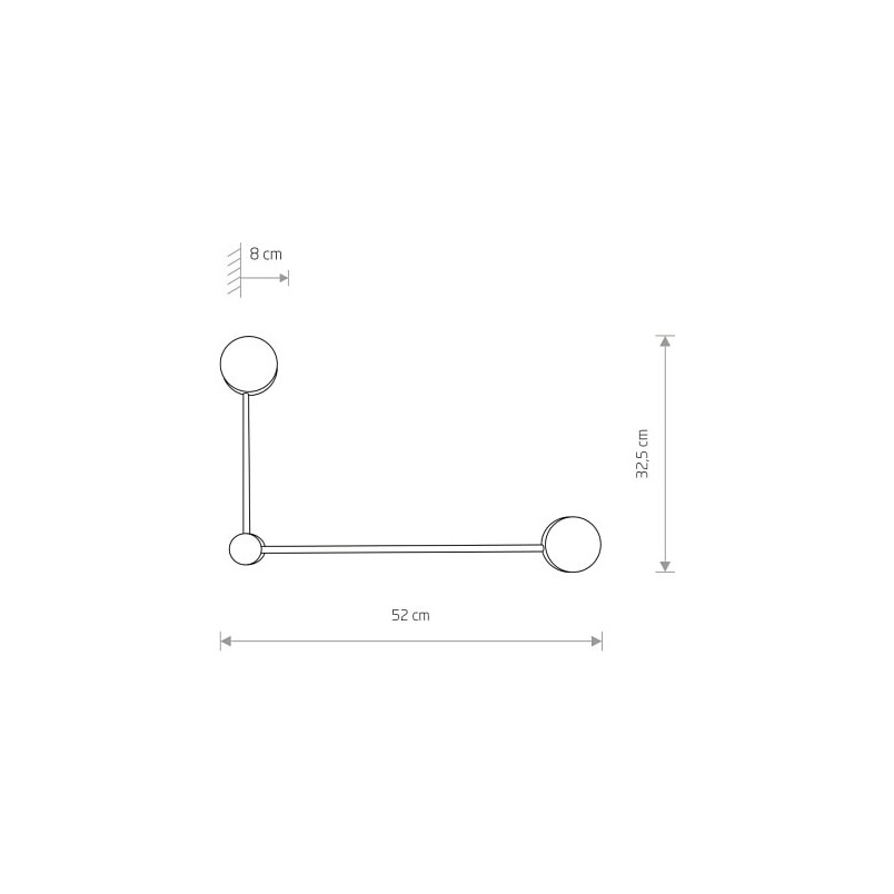 Kinkiet Orbit II Nowodvorski | Minimalistyczny, Czarny - Kup Teraz!