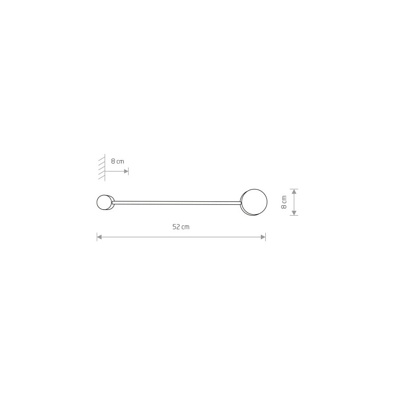 Kinkiet Nowodvorski Orbit | Minimalistyczny design, czarny