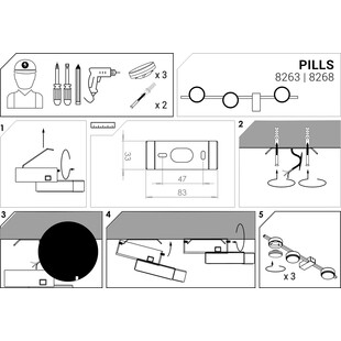 Plafon Nowodvorski Pills 59cm czarny - Nowoczesne oświetlenie