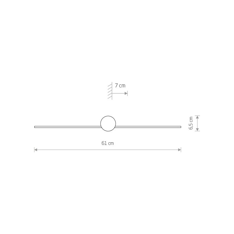 Kinkiet LED czarny do łazni Nowodvorski | Minimalistyczny design