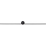 Kinkiet LED czarny do łazni Nowodvorski | 91cm