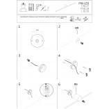 Kinkiet LED czarny do łazni Nowodvorski | 91cm