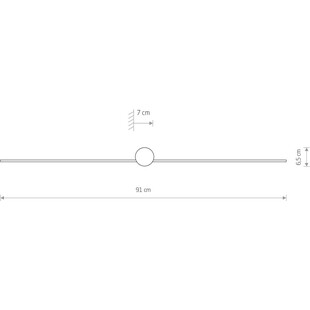 Kinkiet LED czarny do łazni Nowodvorski | 91cm