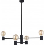 Lampa wisząca Radius IV czarna | Loft | Nowodvorski