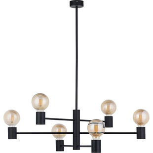 Lampa wiszące "żarówki" loft Radius VI 77,5cm czarna Nowodvorski