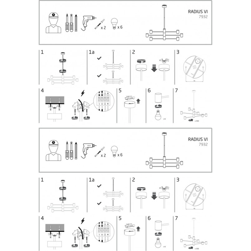 Lampa Wisząca Loft Radius VI | Nowodvorski | Czarna