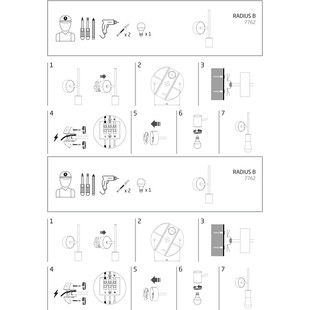 Kinkiet Loft Radius II Czarny - Nowodvorski | Oświetlenie