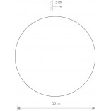 Kinkiet Okrągły Ring LED 15cm Czarny | Nowodvorski
