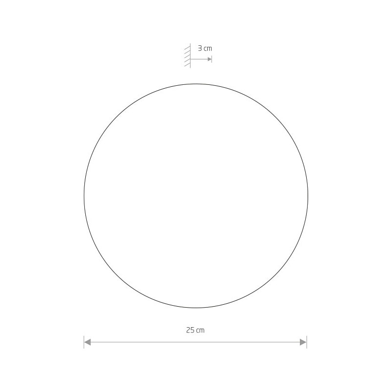 Kinkiet LED Ring 25cm Czarny | Nowodvorski - Sklep z Lampami