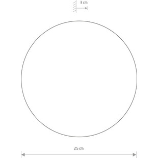 Kinkiet LED Ring 25cm Biały Nowodvorski - Nowoczesne Oświetlenie