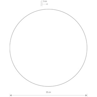 Kinkiet LED Nowodvorski Ring 35cm - Biały, Nowoczesny
