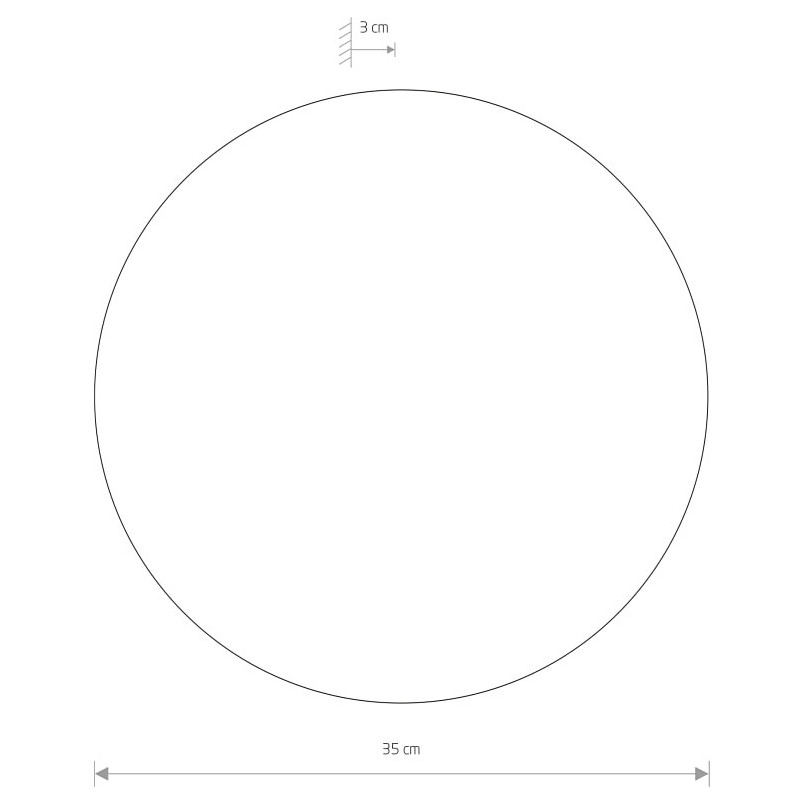 Kinkiet LED Nowodvorski Ring 35cm - Biały, Nowoczesny