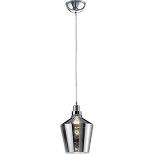 Lampa wisząca szklana Trio Calais 20cm - Retro, dymione szkło