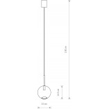 Lampa wisząca szklana Sphere 15cm - Nowodvorski | Eleganckie oświetlenie
