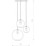 Lampa wisząca Sphere III - Nowodvorski | Szkło, 3xE27