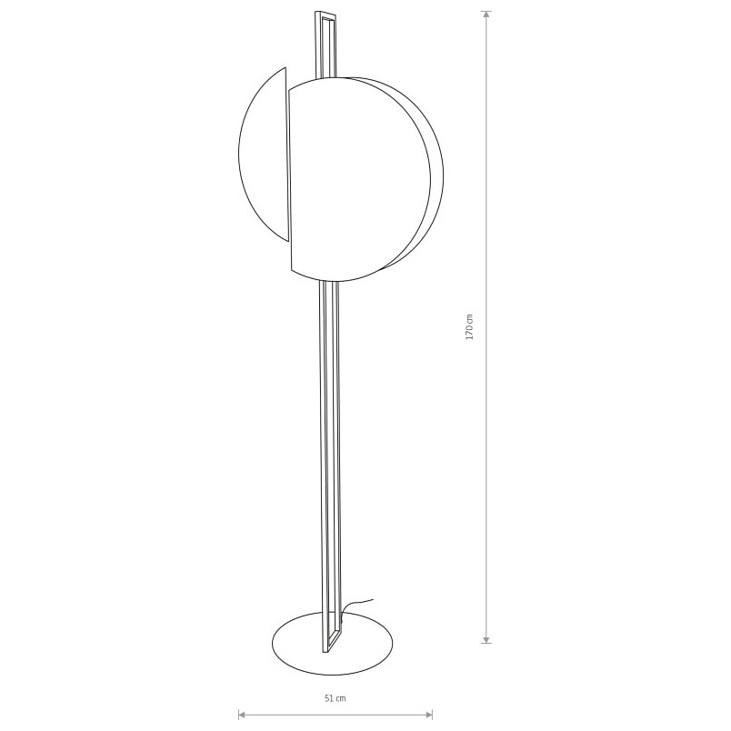 Lampa podłogowa drewniana Sunset | Nowodvorski - Elegancki design