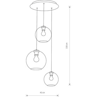 Lampa Wisząca Vetro III - Szklane Kule Dymione | Nowodvorski