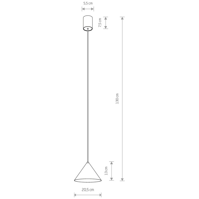 Lampa wisząca stożek Zenith | Zielona, Nowodvorski | Sklep z lampami