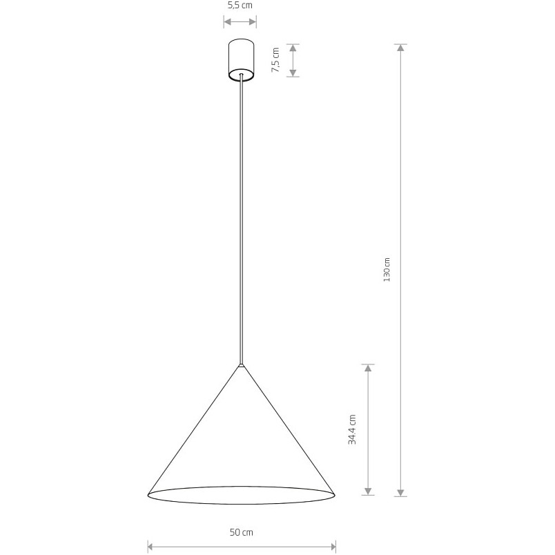 Lampa wisząca Zenith czarna 50cm | Nowodvorski - Sklep Lamp