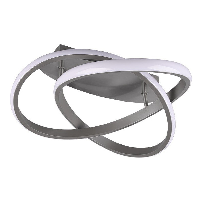 Plafon LED Course 45cm Nikiel Reality - Nowoczesne Oświetlenie