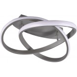 Plafon LED Course 45cm Nikiel Reality - Nowoczesne Oświetlenie
