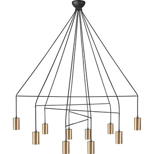Lampa sufitowa minimalistyczna Imbria X 126cm mosiężna Nowodvorski