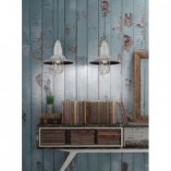 Lampa wisząca rustykalna Fisherman | Trio - Szary 32cm