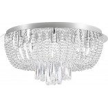 Plafon glamour Sensi 55cm - Kryształki, Srebro | Zumaline