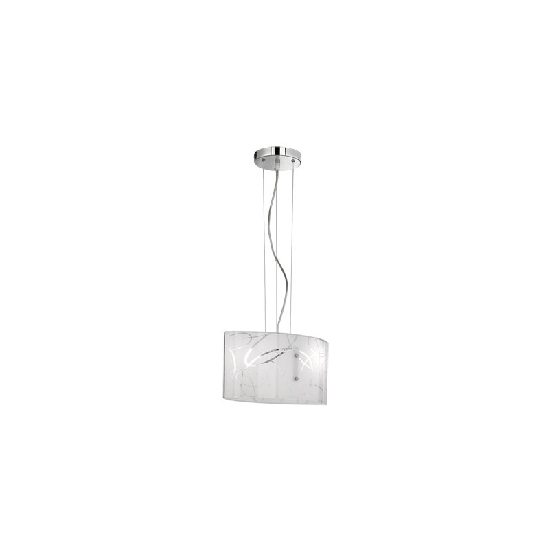 Lampa wisząca Spirelli - białe szkło Trio | Kup teraz!