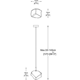 Lampa wisząca szklana ZumaLine Rock - Elegancki design | Sklep z lampami