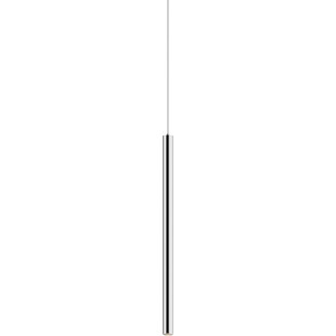 Lampa wisząca tuba nowoczesna Loya LED 3,2cm H50cm chrom Zumaline