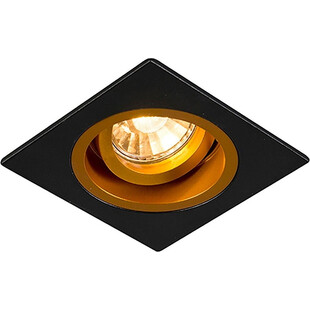 Lampa podtynkowa Chuck DL Square | ZumaLine - Czarny/Złoty