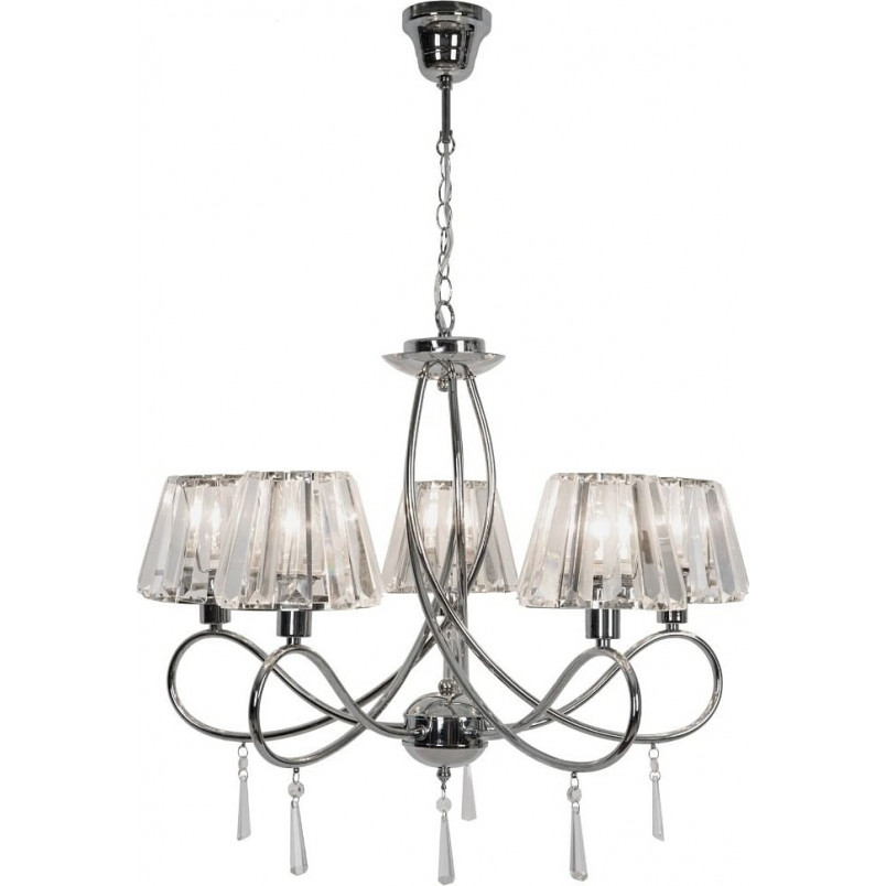 Żyrandol Kryształowy Paria | ZumaLine - Srebrny, 62cm