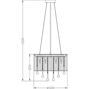 Lampa wisząca z abażurem i kryształkami Verona 40cm czarna Zumaline