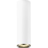 Lampy punktowe | Lampa spot tuba nowoczesna Loya LED 20cm biały mat/złoty Zumaline do salonu, kuchni i przedpokoju