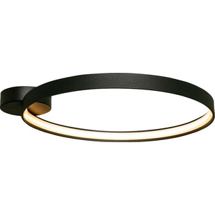 Plafon nowoczesny Circle LED 55cm czarny mat Zumaline