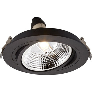 Lampa podtynkowa Chuck czarna 16cm | ZumaLine - Oświetlenie