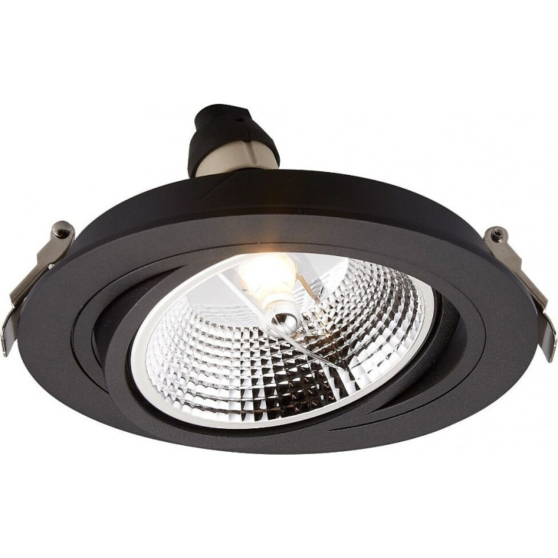 Lampa podtynkowa Chuck czarna 16cm | ZumaLine - Oświetlenie