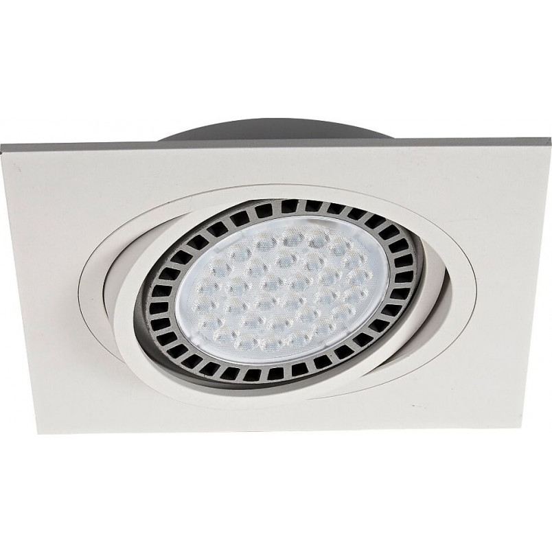 Lampa podtynkowa Boxy 18x18cm biała | ZumaLine - Oświetlenie