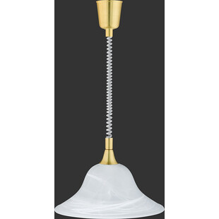 Lampa wisząca Viola - antyczny styl, biały klosz | Trio