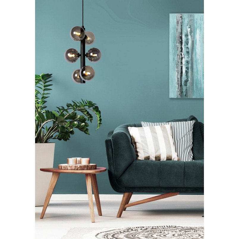 Lampa wisząca Tycho VI | Lucide - Szklane kule, czarny