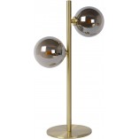 Lampa stołowa Tycho - szkło dymione, mosiądz | Lucide
