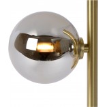 Lampa stołowa Tycho - szkło dymione, mosiądz | Lucide