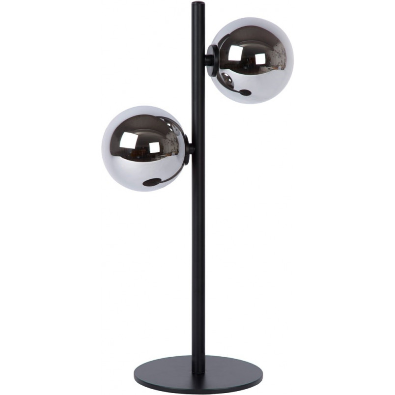 Lampa stołowa Tycho | Szkło dymione, czarny Lucide - Kup teraz!